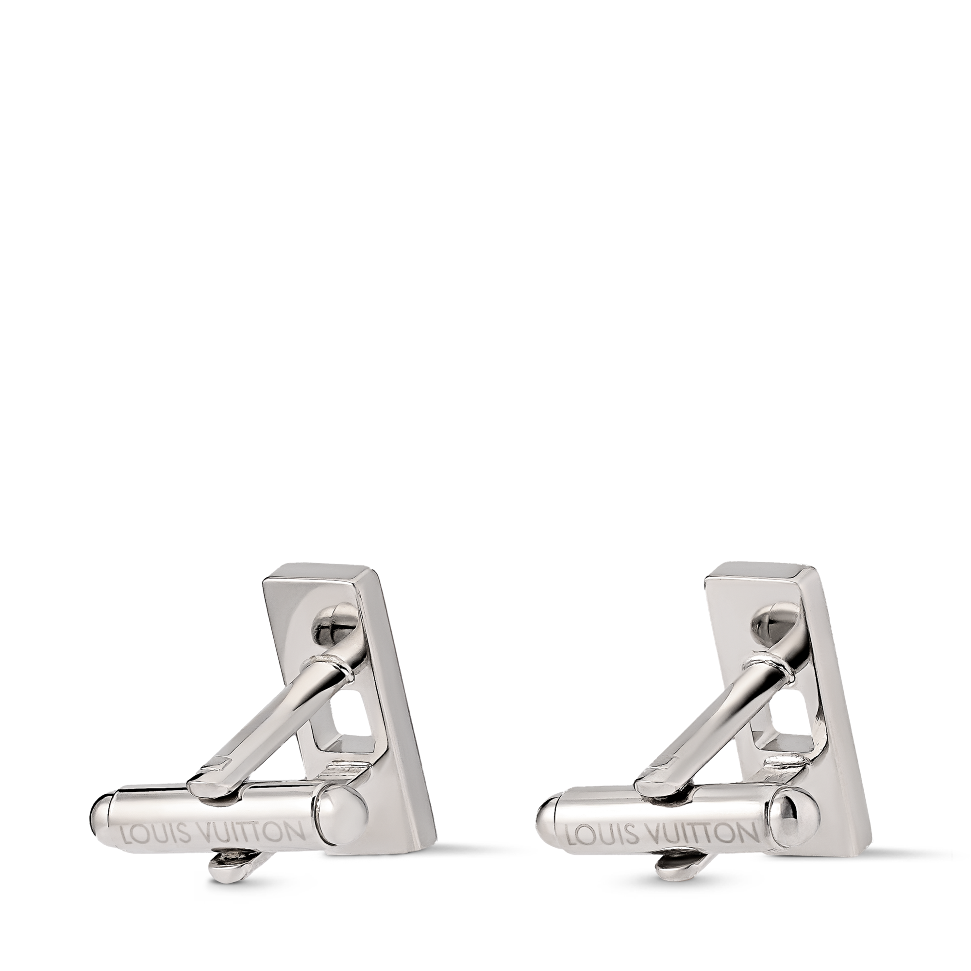 Damier Staples Cut Out Cufflinks S00 - Fashion Jewelry | LOUIS VUITTON